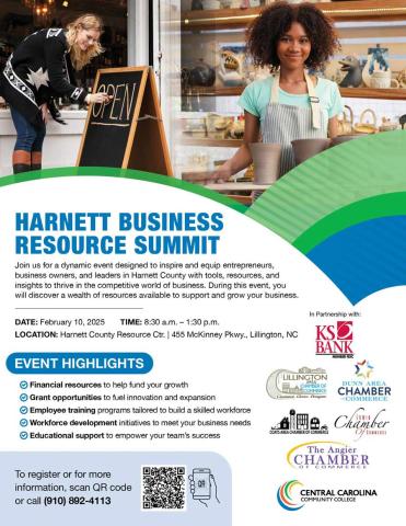 十大外围足彩排行榜 Harnett Business Resource Summit, 2025