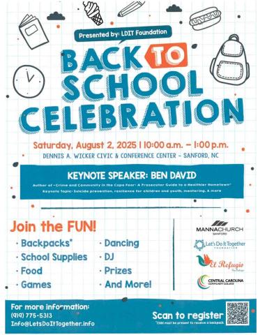 十大足彩平台 Back To School event